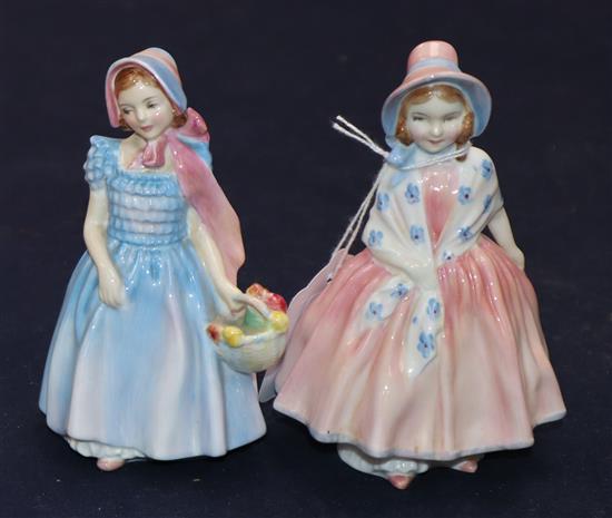 Two Doulton figures, Wendy and Lilly
